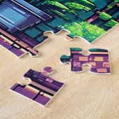 Gepersonaliseerde Pixel Art Planten en Cat Legpuzzel (Zijkant)