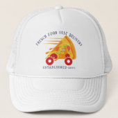 Gepersonaliseerde Pizza Lover Trucker Hat Pet (Voorkant)
