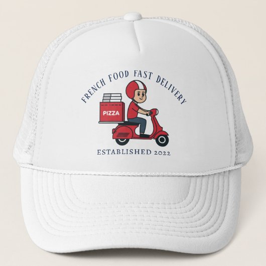 Gepersonaliseerde Pizza Lover Trucker Hat Pet (Voorkant)