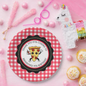 Gepersonaliseerde Pizza Party Verjaardagspapier Bo Papieren Bordje (Feest)