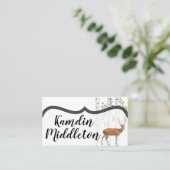 Gepersonaliseerde plaats kaarten Herten Doe Buck W Plaatskaartje (Staand voorkant)