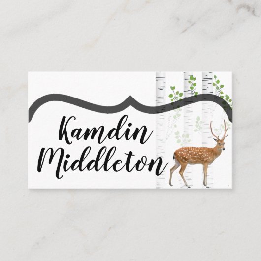 Gepersonaliseerde plaats kaarten Herten Doe Buck W Plaatskaartje (Voorkant)