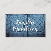 Gepersonaliseerde plaats kaarten rustieke Tin Pane Plaatskaartje (Voorkant)