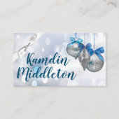 Gepersonaliseerde Plaatskaarten Ornamenten Sneeuwv Plaatskaartje (Voorkant)