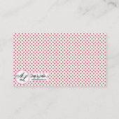 Gepersonaliseerde Plaatskaarten Rendier Kerstmis X Plaatskaartje (Achterkant)