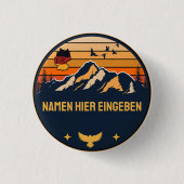 Gepersonaliseerde plaatsnaam Duitsland Rond design Ronde Button 3,2 Cm (Voorkant)