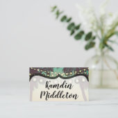 Gepersonaliseerde Place Cards Beach Sunset Palm Tr Plaatskaartje (Staand voorkant)