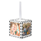 Gepersonaliseerde Plaid 4 Foto Kerst Grootouders Decoratie (Achter hoekig)