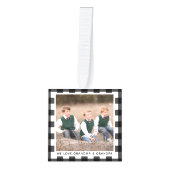 Gepersonaliseerde Plaid 4 Foto Kerst Grootouders Decoratie (Voorkant)