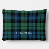 Gepersonaliseerde Plaid Campbell Green Blue Tartan Etui (Voorkant)