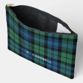 Gepersonaliseerde Plaid Campbell Green Blue Tartan Etui (Open)