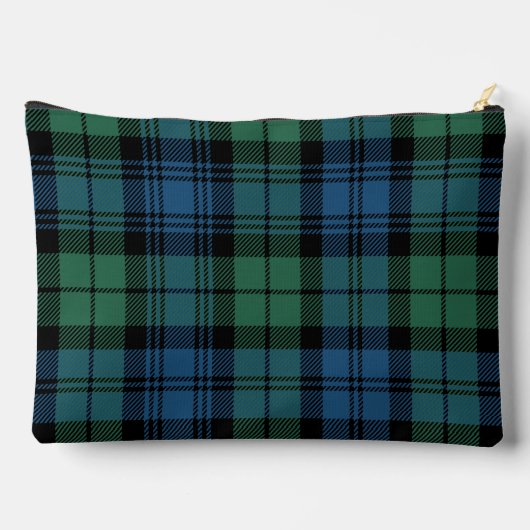 Gepersonaliseerde Plaid Campbell Green Blue Tartan Etui (Achterkant)