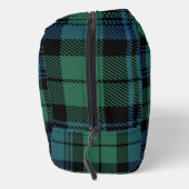 Gepersonaliseerde Plaid Campbell Green Blue Tartan Toilettasje (Rechts)