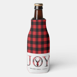 Gepersonaliseerde Plaid Christmas Flesjeskoeler