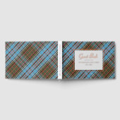 Gepersonaliseerde Plaid Clan Anderson Elegant Tart Gastenboek (Volledig)