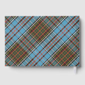 Gepersonaliseerde Plaid Clan Anderson Elegant Tart Gastenboek (Achterkant)