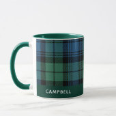 Gepersonaliseerde Plaid Clan Campbell Tartan Koffi Mok (Links)