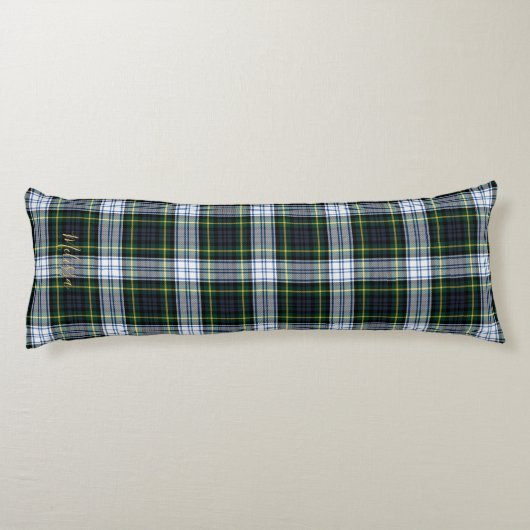 Gepersonaliseerde Plaid Clan Gordon Rustic Tartan Lichaamskussen (Achterkant)