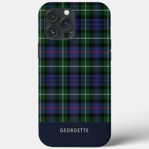 Gepersonaliseerde Plaid Clan MacKenzie Paarse Tart iPhone 13 Pro Max Hoesje