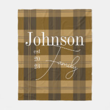 Gepersonaliseerde Plaid familienaam