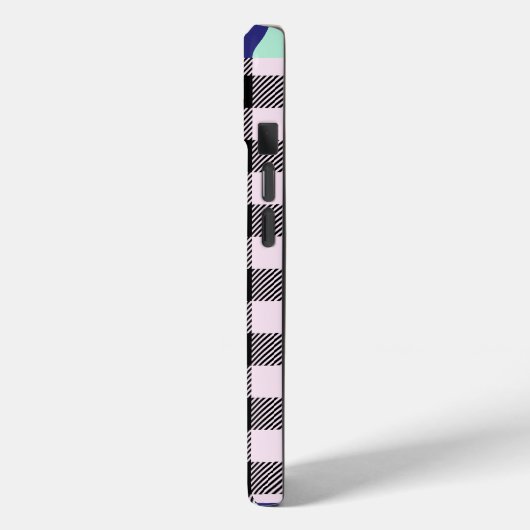 Gepersonaliseerde Plaid Gingham Case-Mate iPhone Case (Achterkant / Links)