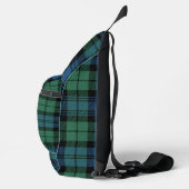 Gepersonaliseerde Plaid Green Campbell rustieke Ta Sling Bag (Rechts)