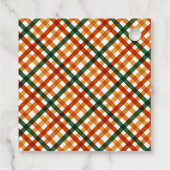 Gepersonaliseerde Plaid Happy Thanksgiving Gift Bedankjes Labels (Achterkant)