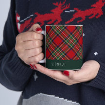 Gepersonaliseerde Plaid Holiday Rustic Stewart Tar