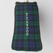 Gepersonaliseerde Plaid Rustic Green Tartan Golfheadcover (Draai 90)