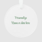 Gepersonaliseerde Plaid Scotty Dog Ornament (achterkant)