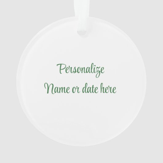 Gepersonaliseerde Plaid Scotty Dog Ornament (achterkant)