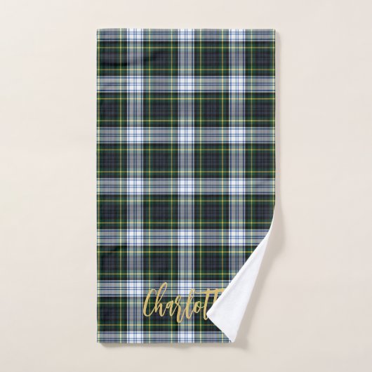 Gepersonaliseerde Plaid Script Clan Gordon Tartan Handdoek (Handdoek)