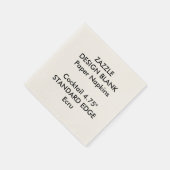 Gepersonaliseerde Plain Edge Cocktail Papieren ser Servetten (Hoek)