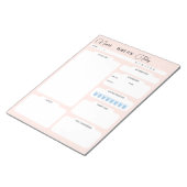 Gepersonaliseerde plannen voor vandaag Pink Daily  Notitieblok (Schuin)