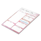 Gepersonaliseerde plannen voor vandaag Pink Daily  Notitieblok (Schuin)