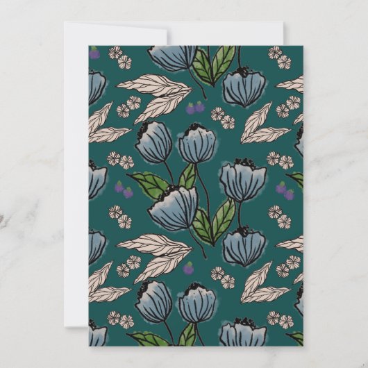 Gepersonaliseerde planner - Deep Blauwgroen Kaart (Voorkant)