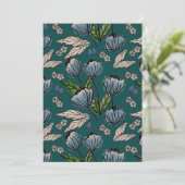 Gepersonaliseerde planner - Deep Blauwgroen Kaart (Staand voorkant)