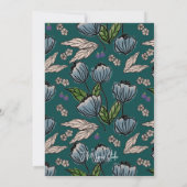 Gepersonaliseerde planner - Deep Blauwgroen Kaart (Achterkant)