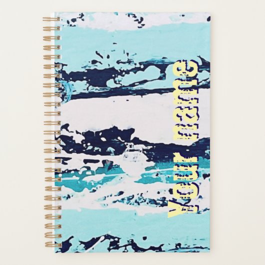 Gepersonaliseerde Planner met originele strandkuns (Voorkant)