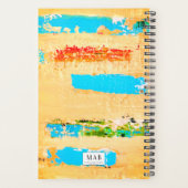 Gepersonaliseerde Planner met originele strandkuns (Achterkant)