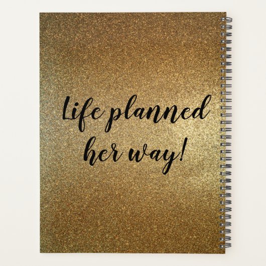 Gepersonaliseerde planner waar ze van houdt, op ha (Achterkant)