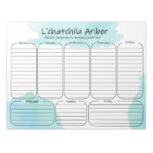 gepersonaliseerde planner Yiddish Quote Notitieblok (Voorkant)