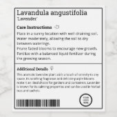 Gepersonaliseerde Plant Care  Plant Label Wijn Etiket (Enkel label)