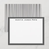 Gepersonaliseerde platte briefkaarten briefpapier  (Voorkant / Achterkant)