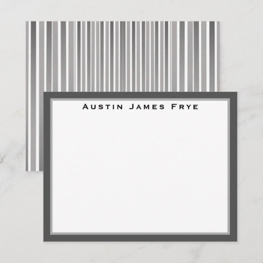 Gepersonaliseerde platte briefkaarten briefpapier  (Voorkant / Achterkant)