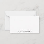 Gepersonaliseerde platte notitiekaart Voeg hier Lo Notitiekaartje (Voorkant)