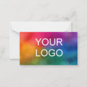 Gepersonaliseerde platte notitiekaart Voeg hier Lo Notitiekaartje (Achterkant)