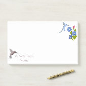 Gepersonaliseerde Playdoh Hummingbird post-it Post-it® Notes (Op bureau)