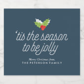 Gepersonaliseerde ploegen sparkling wijnetiket (Enkel label)