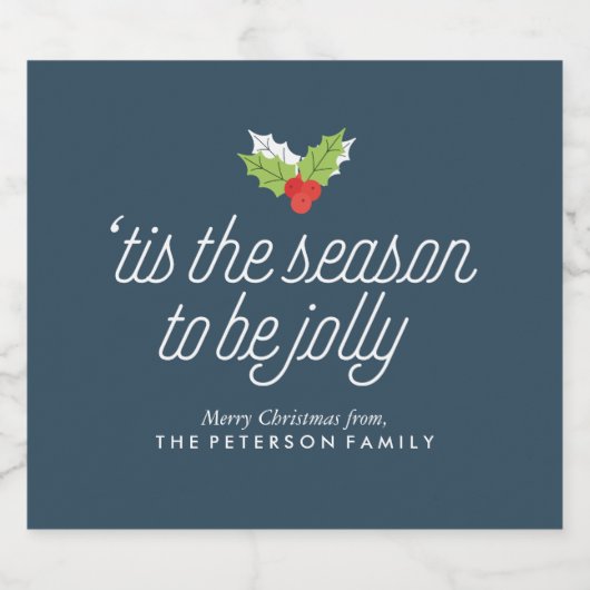 Gepersonaliseerde ploegen sparkling wijnetiket (Enkel label)